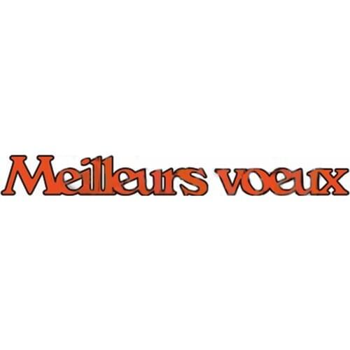 Meilleurs voeux French Word Die Cuts For Card Making French Word Meilleurs voeux dies scrapbooking metal cutting dies new 2019