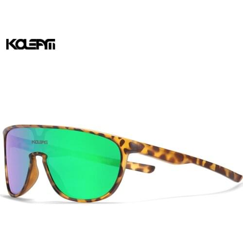 KDEAM Mirror Sunglasses for Men One Piece Shades UV400 Sports Goggle Women Oversized Sun Glasses With Free Box