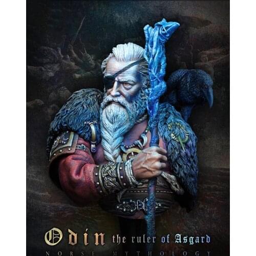 New Unassembled 1/ 10 Odin the ruler of Asgard bust Resin Kit DIY Toys Unpainted kits