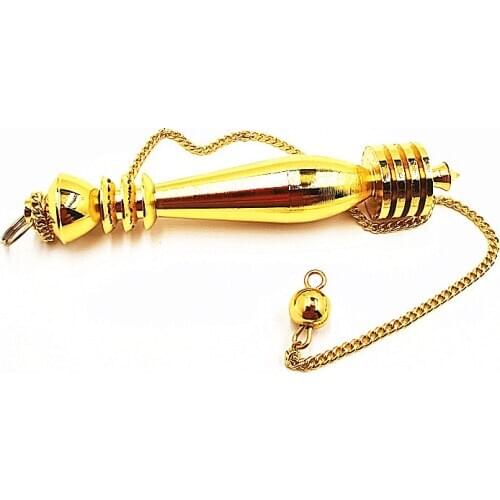 New brass Metal Dowsing Pendulum for Reiki Healing Divinatio Pendent Spiritual Wicca Men Amulet Screw Shape Pendule Radiestesia