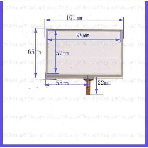 Original new 4.3'' inch 101 * 65 navigation external screen handwriting screen four-wire resistance 101mm * 65mm touch