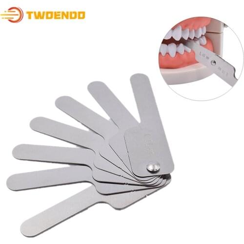 Dental Interproximal Reduction Gauge Orthodontic Tooth Gap Measuring Ruler (Only Gap Measuring Ruler)