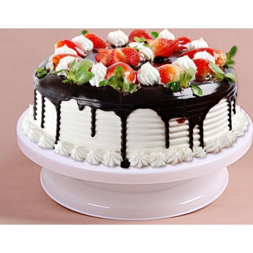 Plastic Cake Turntable Rotating Cake Plastic Dough Decorating 10 Inch Cream Cakes Stand Cake Baking Cake Rotary Table