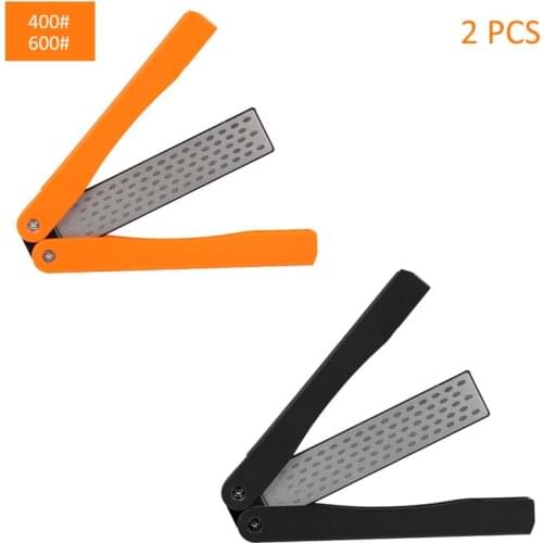Portable Double Side Whestone for Pocket Folding Knife Sharpening Stone Sharpener Diamond afilador de cuchillo aiguiseur couteau
