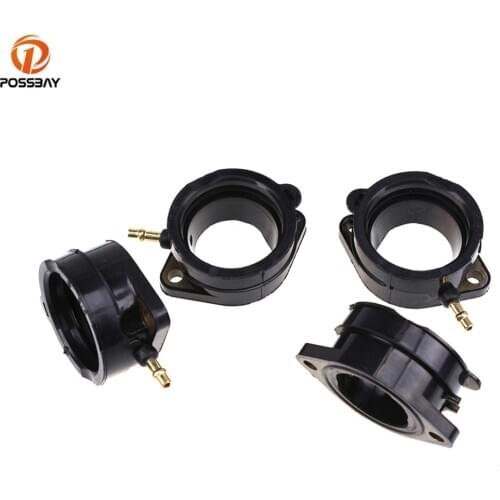 POSSBAY Motorcycle Carburetor Interface Scooter Intake boot Adapters Connector for Kawasaki ZX1200C ZZR1200 2002 2003 2004 2005