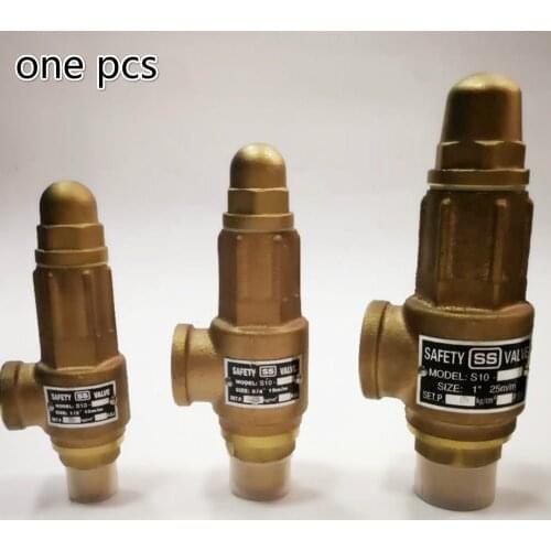 Adjustable Safety Valve DN15-DN40 brass Safety Relief Valve Control High Pressure Reduce Relief Safety vavle 0-10bar