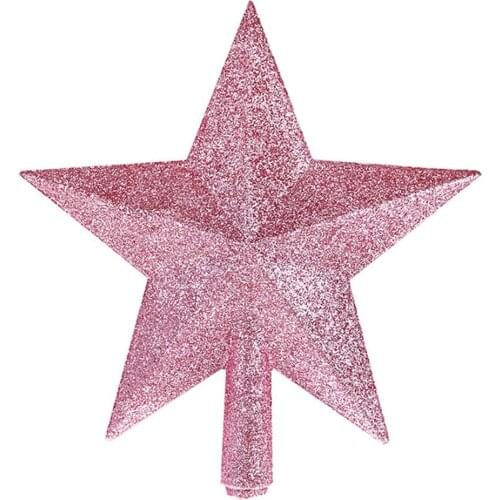 Christmas Tree Top Star 3D Five-point Star 15cm Christmas Home Table Topper Christmas Decoration Merry Christmas