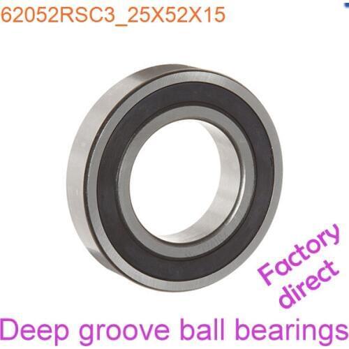 25mm Diameter Deep groove ball bearings 6205 2RS C3 25mmX52mmX15mm Double rubber sealing cover ABEC-1 CNC,Motors,Machinery,AUTO