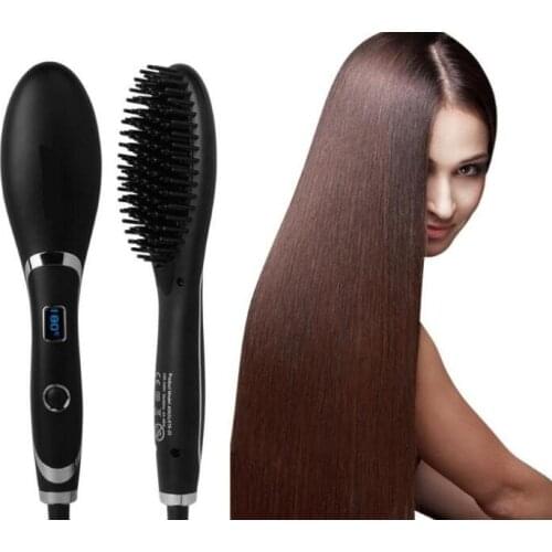 Hair Brush Fast Hair Straightener Comb Hair Electric Brush Comb Irons Auto Straight Hair Comb free shipping