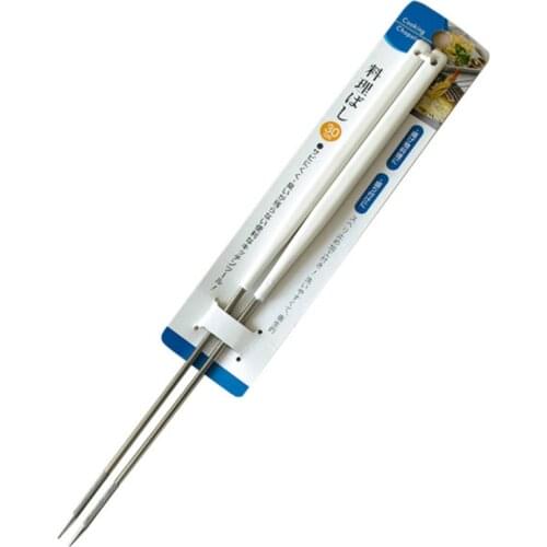 Japan Super Long Chopsticks Stainless Steel Chopsticks Cook Noodles Deep Fried Hot Pot Chinese Style Food Sticks Kitchen Tools