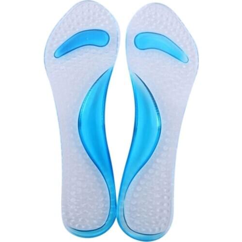 1Pair Silicone Gel Massage Arch Support Insoles Orthotic Flatfoot Prevent Foot Cocoon High Heels Shoes Pad Feet Care Tools Women
