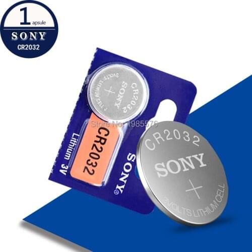 1PC For SONY Original CR2032 battery 3V Lithium Batteries BR2032 DL2032 ECR2032 CR 2032 Button Coin Battery For Watch Calculator