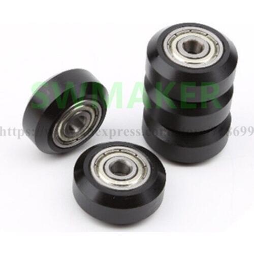SWMAKER 1pcs Wheel pulley Deep Groove Ball Bearing black / Transparent color For TEVO / Creality CR-10 CR-10S 3D Printer