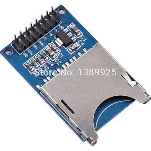 10PCS/LOT Reading and writing module SD Card Module Slot Socket Reader ARM MCU