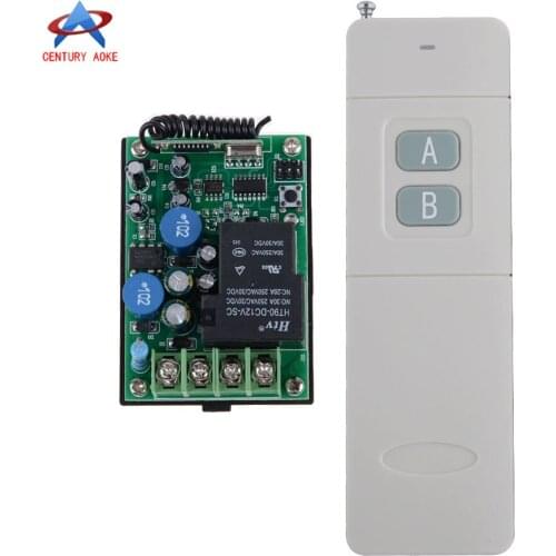 AC220V 1CH RF Wireless Remote Control Delay Time Switch System Multi-function Receiver With 2-Button 3000M Remote Transmitter
