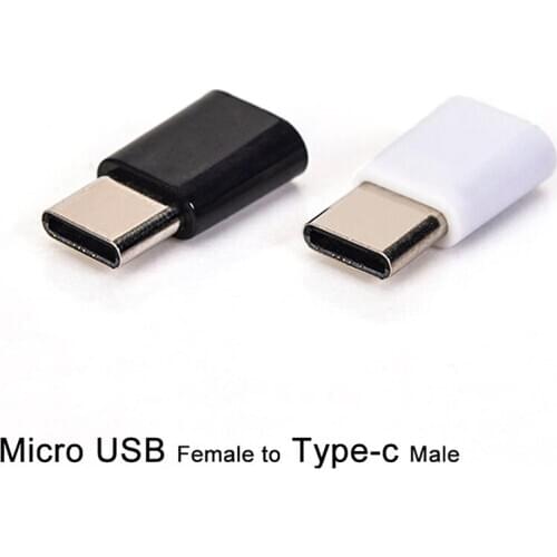 1Pc Micro USB Female To Type-c USB-C Male Adapter Converter Charging Connector Mobile Phone Adapters