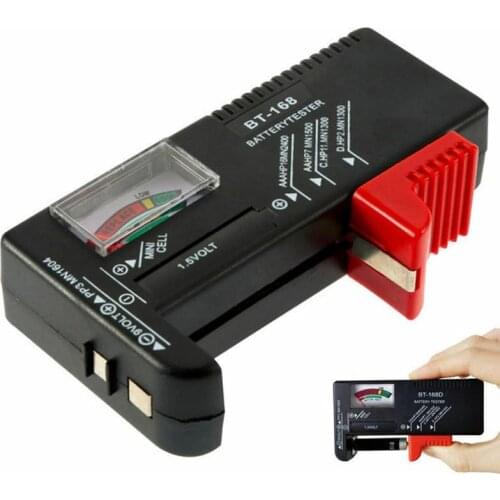 Battery Tester ANENG AN-168 por Digital Lithium Battery Load Button analyzer Capacity test Cell Checkered Tester Universal