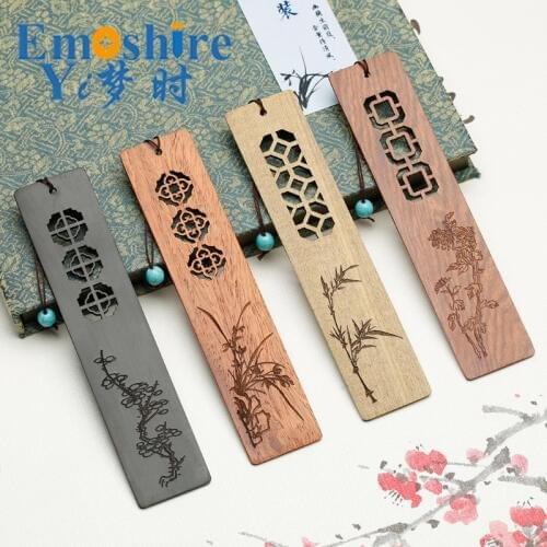Wood Bookmark Customized Redwood Crafts Business Gift BookMark Box Birthday Gift Creative Gift M063
