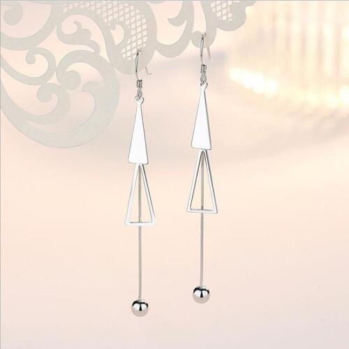 Everoyal New Fashion Geometric Earrings For Girls Jewelry Vintage 925 Silver Long Earrings Accessories For Women Bijou Gift