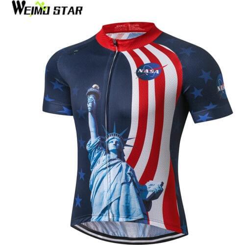 Weimostar Mens Cycling Jerseys Cycling clothing bicycle jersey Team bike bicycle shirt short sleeve Cycling wear Quick Dry