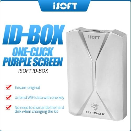 ISOFT ID Box One-click into the DFU Mode / iBox One Button Purple Screen Read Write Serial Number for iPhone 6-X & for iPad