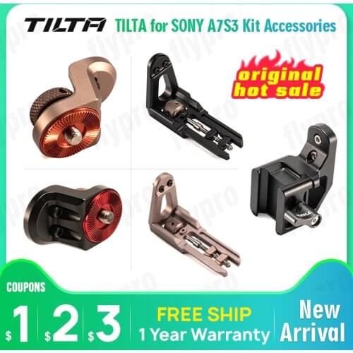TILTA for SONY A7S3 Kit Accessories-Professional Handle NATO Extension Head Grey/Black Handle crank Left handle dovetail clip