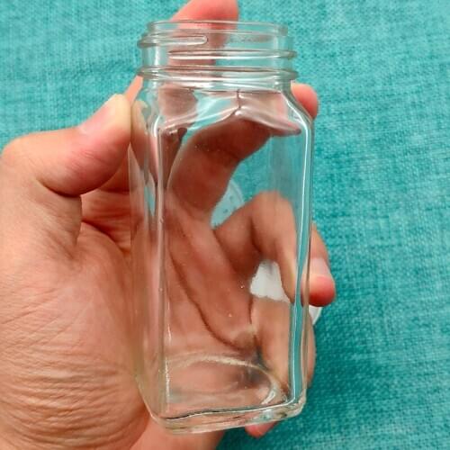 Kitchen Four Square Glass Jar Seasoning Jar Barbecue Seasoning Bottle Pepper Bottle Chicken Essence Seasoning Jar spice jars set