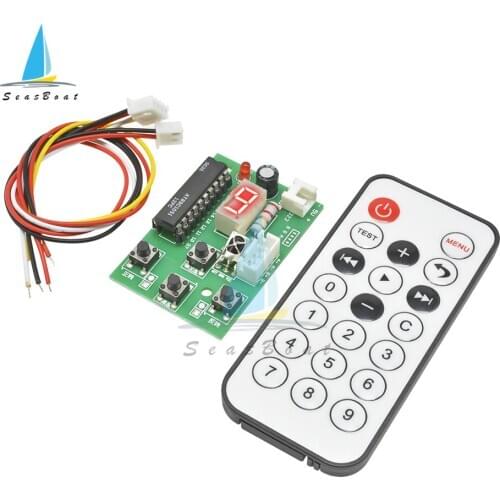 DC 4-6V Stepper Motor Driver Controller Module 2-phase 4-wire Speed Adjustable with Remote Control