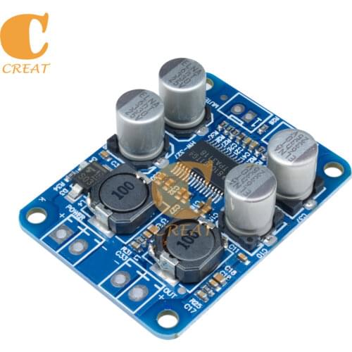 DC 8V 24V TPA3118 Mono Digital Audio Power Amplifier Board 60W Power AMP Module Car High Out Low Power 4Ohm 8Ohm For Arduino