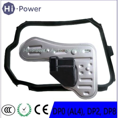 New DP0 (AL4), DP8 ,DP2, Auto transmission Piston Filter+ Gasket Transmission Piston Filter gasket for PEUGEOT Nissan CITROEN
