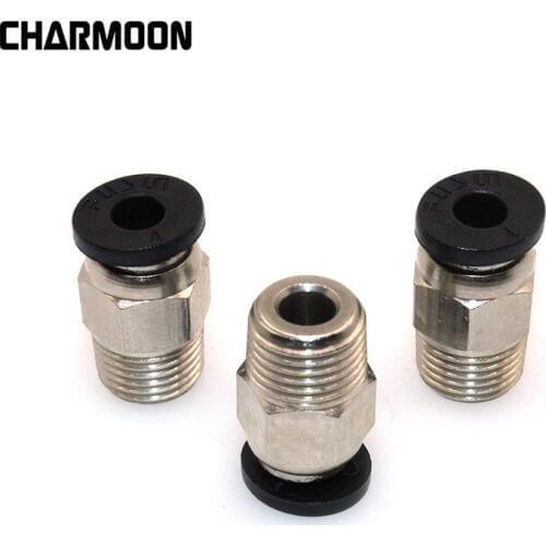 Pneumatic Connector PC4-01 1.75mm 3mm PTFE Tube Quick Coupler For E3D V6 For J-head Fittings Reprap Hotend Fits 3D Printer Parts