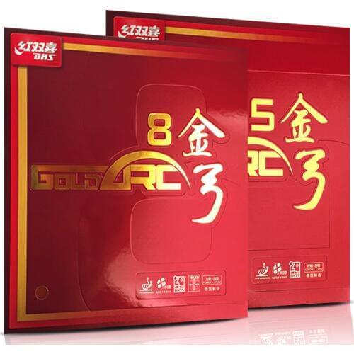 Genuine DHS GoldArc 5 8 GoldArc5 GoldArc-5 GoldArc8 GoldArc-8 Pips-in Table Tennis PingPong Rubber With Sponge