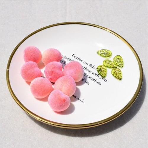 10pcs Fashion Foam Cute Girl Heart Water Peach Green Leaf Charms DIY Making Handmade Jewelry Earrings Accessories