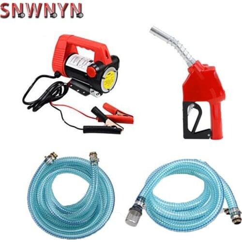 Professional 50l/min 175W Auto Refueling Pump 12V Electric Automatic Fuel Transfer Pump For Pumping Oil diesel kerosene water