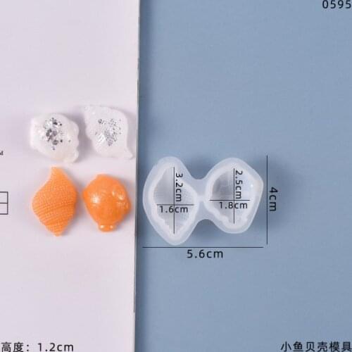 Transparent Silicone Mould Fish Shell Decorating Tools epoxy resin molds for jewelry