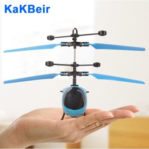 KaKBeir Drone RC Helicopter Infraed Suspension Induction Electronic Model Funny Aircraft Quadcopter Small drone Toy for children