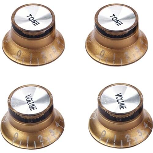 4Pcs Electric Guitar Top Hat Knob Volume Controller Parts for Gibson Les Paul Guitar Volume Tuning Nut Instrument Accessories