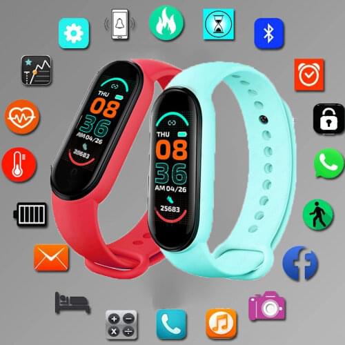 Smart Band M6 Smart Watch Men Women Heart Rate Monitor Blood Pressure Fitness Tracker Smartwatch Smartband Clock For iOS Android
