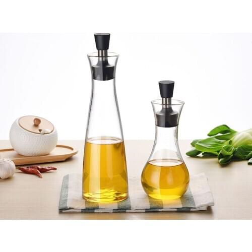 250/500ml Glass Cruet Oil Dispenser Bottles Gravy Boats Pourer Spout Decanter Oil Vinegar Bottle Sauce Container Kitchen Tools