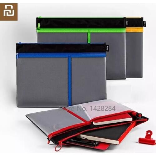 Youpin Fizz File Bag Zipper Bag A4 Storage Large Capacity Mesh Hand Bag Student Office Bag