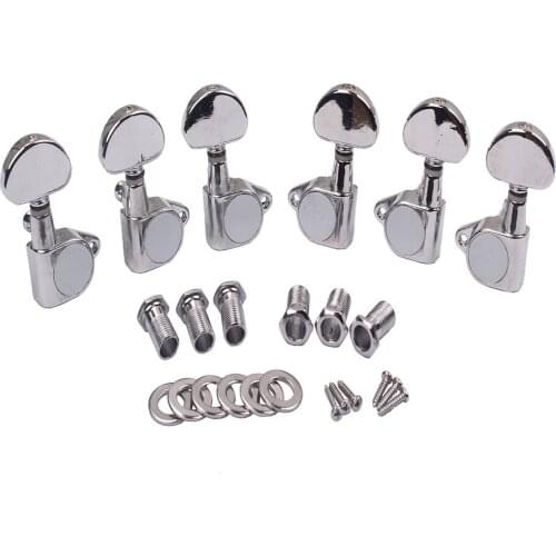 6Pcs / Set Classical Guitar String Mechanics Tuner Tuning Pegs Head Heads 3L 3R