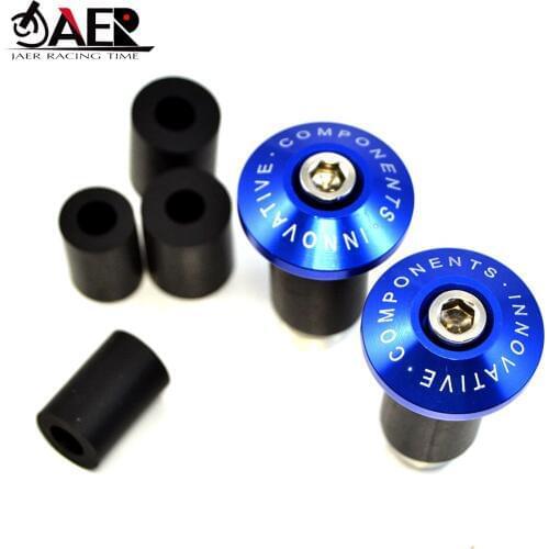 JAER Motorcycle Bike CNC Handlebar End Plugs Slider MTB Road Bicycle Cycling Handlebar Grips Handle Bar Cap Stoppers