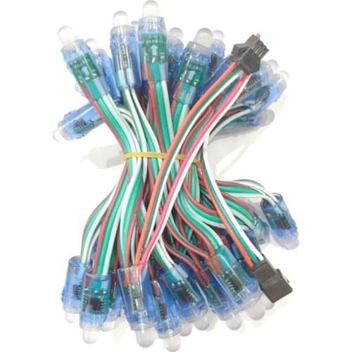 1000pcs/lot DC5V / 12V WS2811 Waterproof IP67 Digital magic LED Pixel Light LED Module String RGB Color