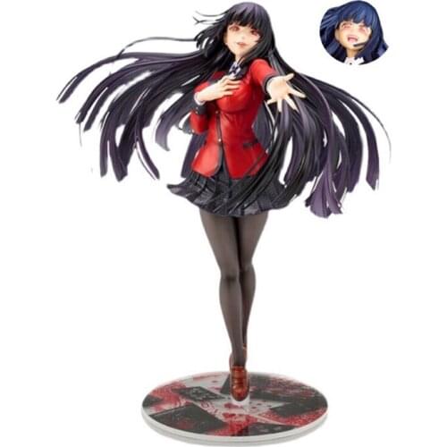 Vogue Japan Comic Anime Statue Eiga Kakegurui The Movie Jabami Yumeko Face Change 22cm Action Figure Model Toys Gift