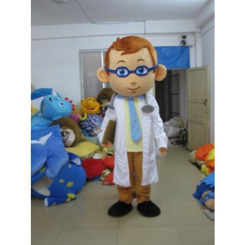 High quality adult male doctor mascot costume male doctor costume Parade Quality Clowns Birthdays for Adult Animal Halloween par