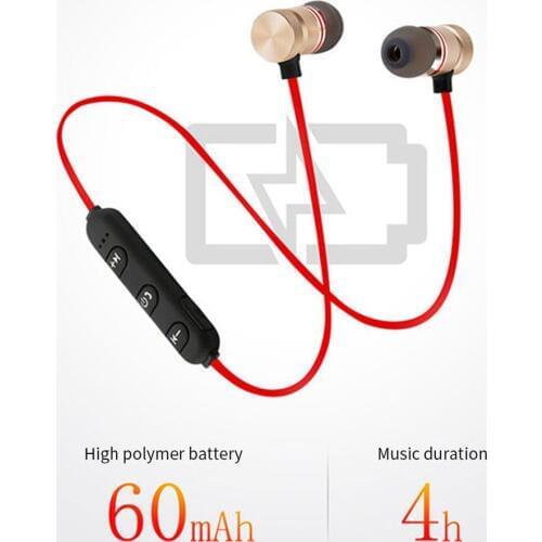 XT6 Magnetic Bluetooth HiFi Stereo In-Ear Music Wireless Earphone Noise Reduction Sports Headphone HiFi sound quality