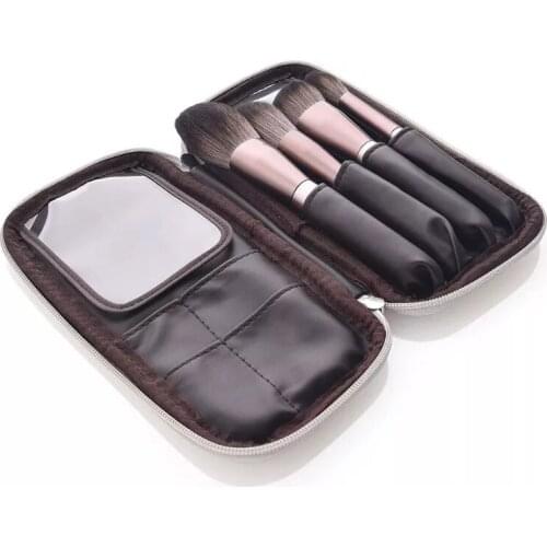 1PCS PU Makeup Brush Bag Waist Case Professional Solid Cosmetic Bag Powder Foundation Eyeshadow Makeup Brushes Cosmetics Tools