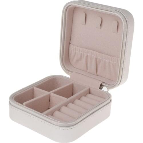 1 Pcs Jewelry Box Portable Storage Organizer Zipper Portable Women Display Travel Case, Convenient, Practical and Durable