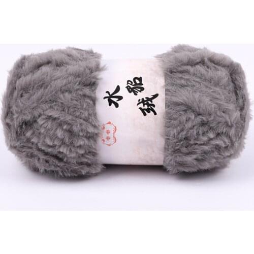 50g Faux Fur Yarn Long Hair Mohair Wool Cashmere for Hand Knitting Crochet Sweater Toy Cloth Vest Winter Warm Fluffy Mink Yarn