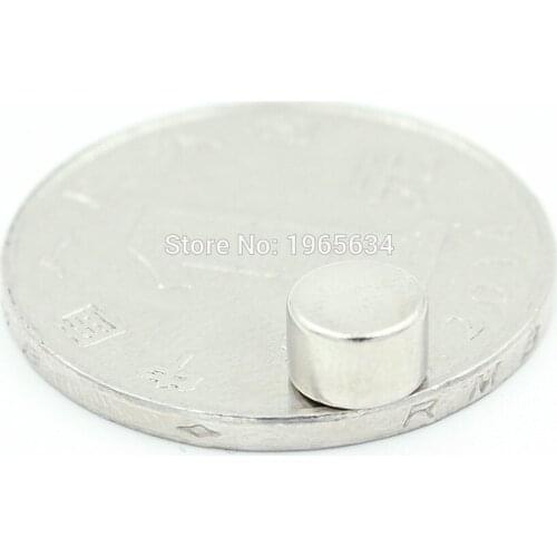 500pcs Neodymium N35 Dia 6mm X 4mm Strong Magnets Tiny Disc NdFeB Rare Earth For Crafts Models Fridge Sticking magnet 6x4mm